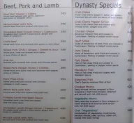 Dynasty menu 4