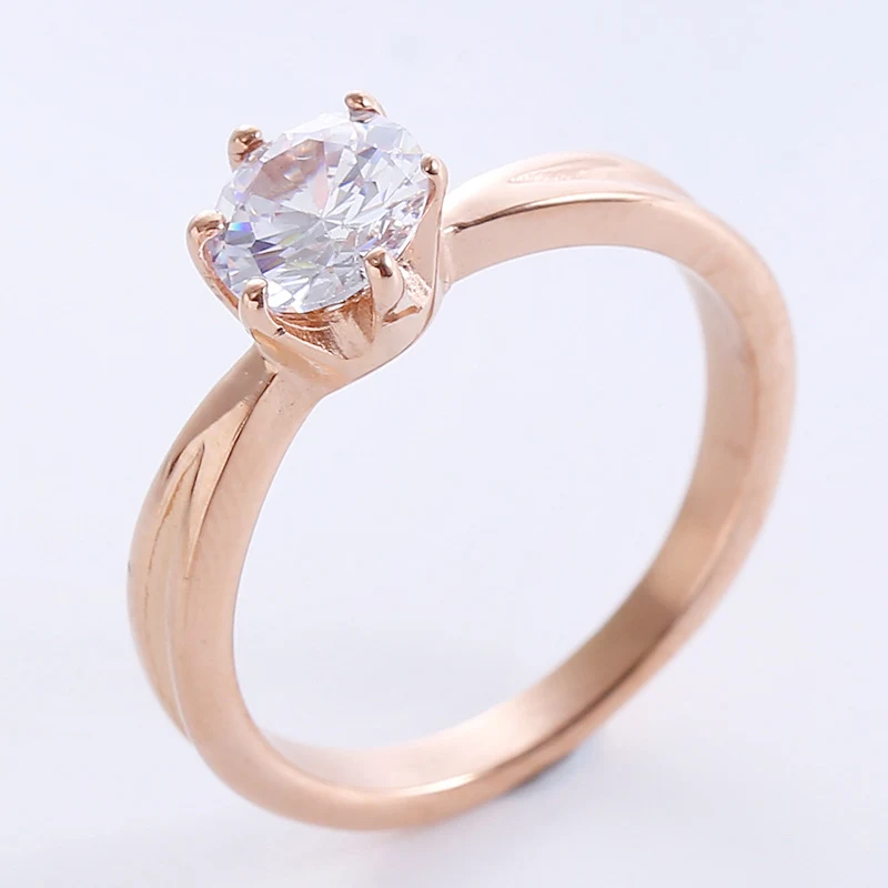 Eenvoudige roestvrijstalen glanzende ring, mode en temperament. De perfecte ring voor een stijlvolle en elegante uitstraling.