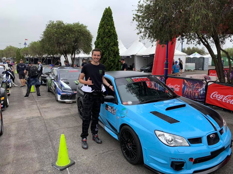 Carl van As and his Subaru Impreza STI.