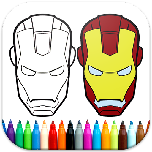 Iron Coloring Book Man 教育 App LOGO-APP開箱王