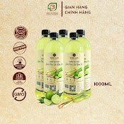 Combo 05 Nước Lau Sàn Nhà Tinh Dầu Sả Hữu Cơ Đuổi Muỗi, Khử Mùi, Diệt Khuẩn, An Toàn Cho Trẻ Nhỏ Bình Lam Natural 1000Ml