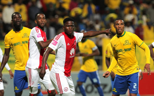 Ndiviwe Mdabuka during the Absa Premiership match between Ajax Cape Town and Mamelodi Sundowns at Athlone Stadium on April 27, 2016 in Cape Town, South Africa. (Photo by Petri Oeschger/Gallo Images)