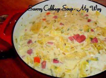 Savory Cabbage Soup - My Way