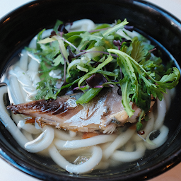 Saba Udon 鯖と青菜のうどん