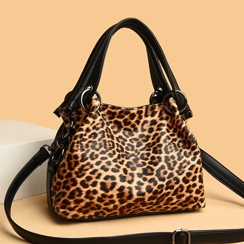 Leopard Zebra Print Women's Trendy Crossbody Bag, a stylish and practical bag perfect for everyday use, offering both fa
