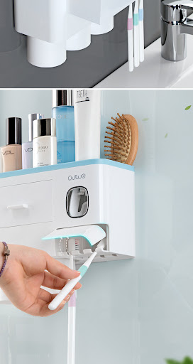 Title 4, Punch-Free Magnetic Toothbrush Holder for Bathr...