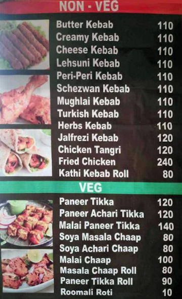 Kebab Bistro menu 