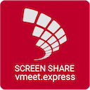 vmeet.express - screen sharing chrome extension