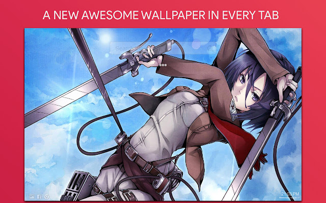 Mikasa Wallpaper HD Custom New Tab