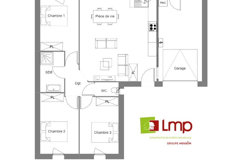  Vente Terrain + Maison - Terrain : 301m² - Maison : 70m² à La Roche-sur-Yon (85000) 