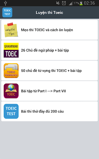 Luyen thi TOEIC Offline Full