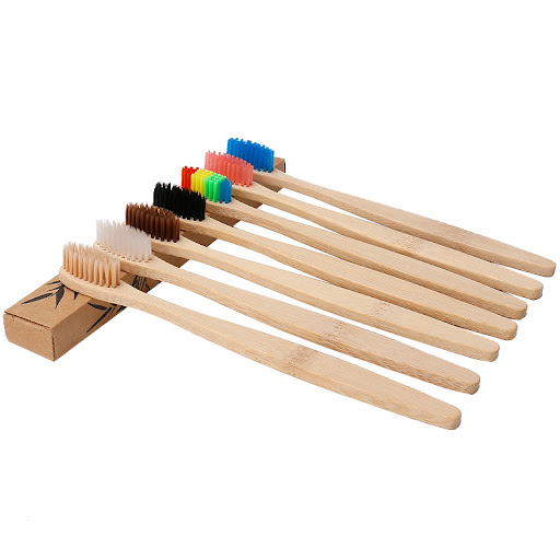 Title 2, Bamboo Toothbrush for Hotels with Bamboo Charco...