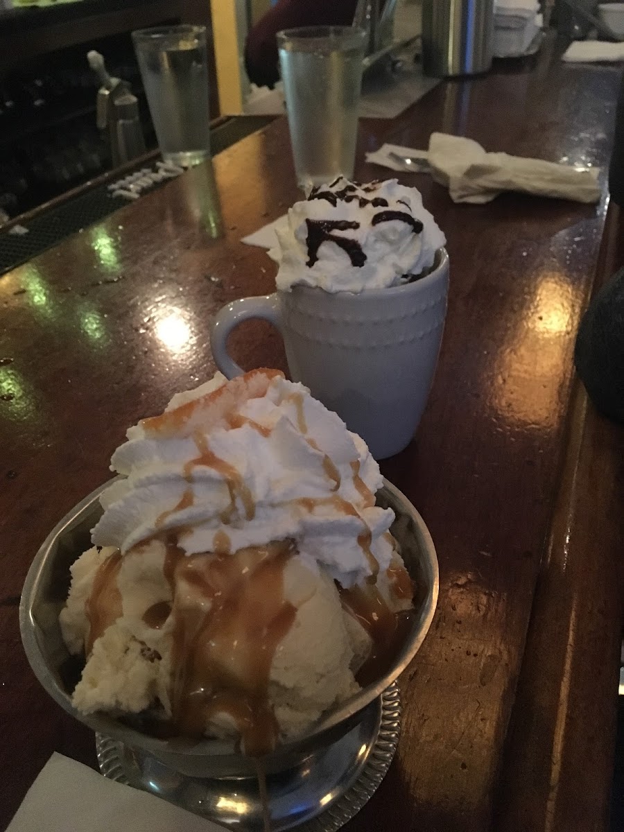 First one is GF (second pic was brownie in a cup with hot fudge, not GF but my husband loved it)