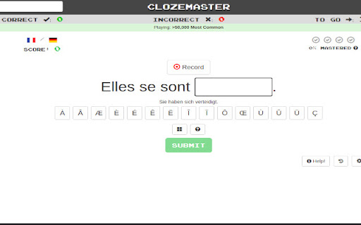 Clozemaster level up popup closer