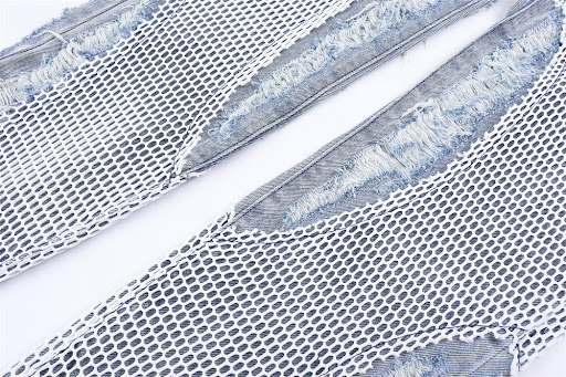 Title 3, Mens Ripped Straight Trousers for effortless s...