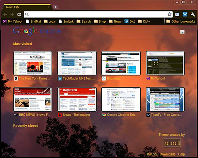 OpticAmber OrangeClouds1280 Theme