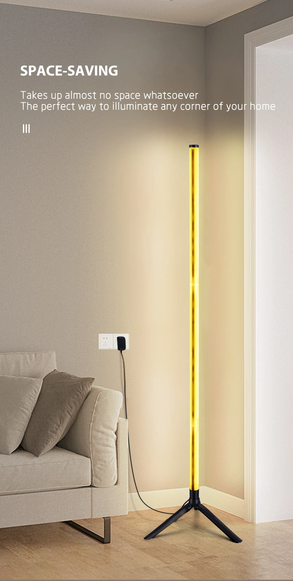Title 1, Luce Ambientale Angolare Graffiti USB con Telec...