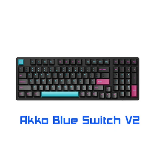 Bàn phím cơ Akko 3098 DS Midnight R2 Akko Pink Switch