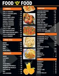 Food O Food menu 1