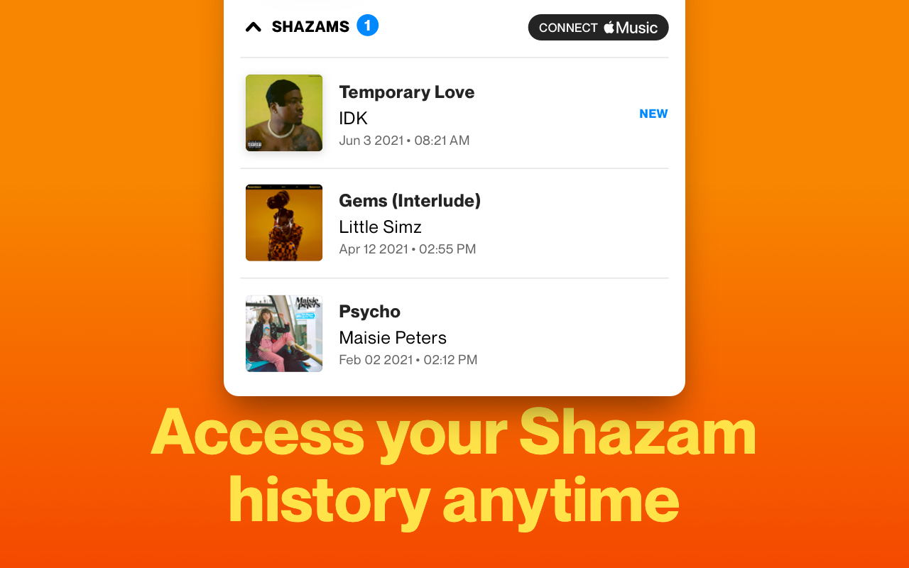 Shazam: Find song names from your browser Preview image 2