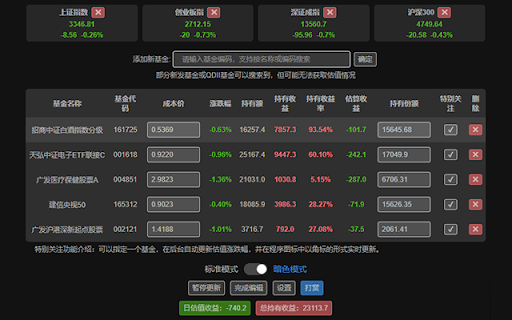 自选基金助手 - 实时查看基金涨跌幅