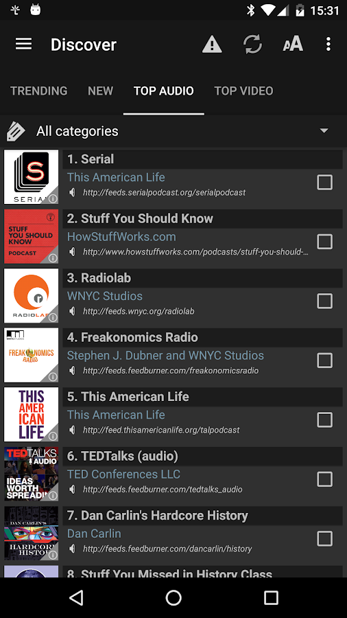    Podcast Addict - Donate- screenshot  