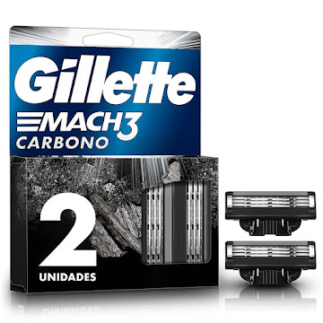 Repuesto para Máquina de Afeitar Gillette Mach3 Carbono x 2 und  