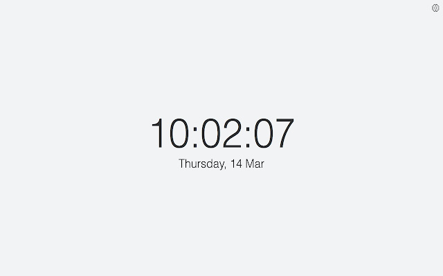 NewTab Clock chrome extension