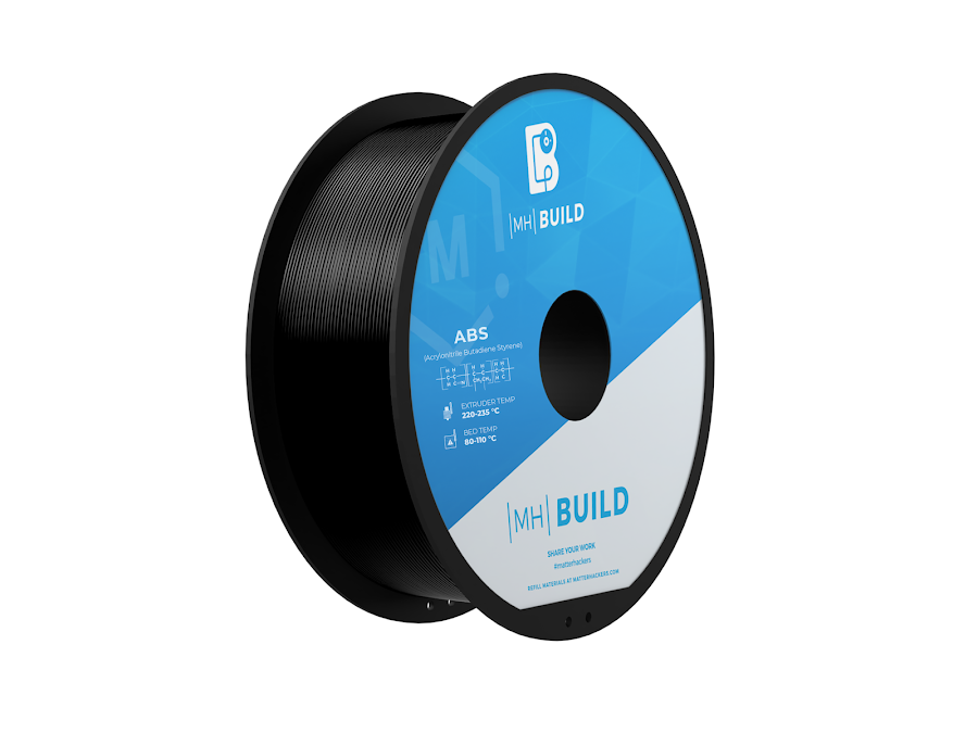 Black MH Build Series ABS Filament - 2.85mm (1kg)