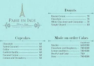 Paris En Inde menu 2