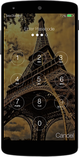 Paris Keypad Lockscreen