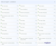 Jugal's -  Landsdown menu 1