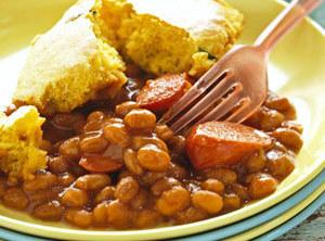 Beans and Weiners & Cornbread