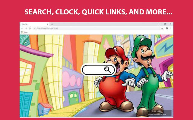 Super Mario Wallpapers and New Tab