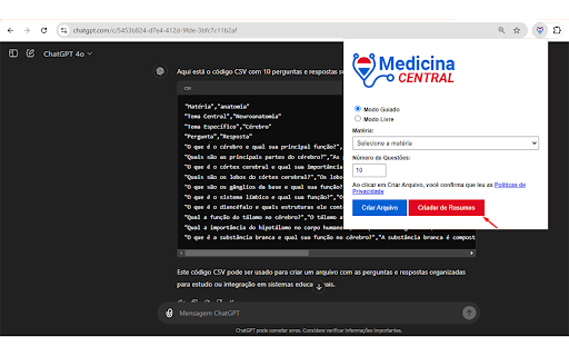 Medicina Central - ChatGPT Command Executor screenshot 5