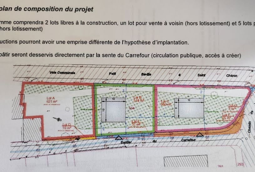  Vente Terrain à bâtir - à Saint-Chéron (91530) 