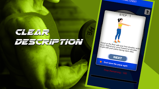 Arm Workout : 30 Days Celebrity Fitness Challenge Screenshot