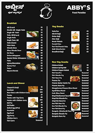 Abby's Food Paradise menu 5