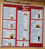 Lotus Hut Cafe menu 1