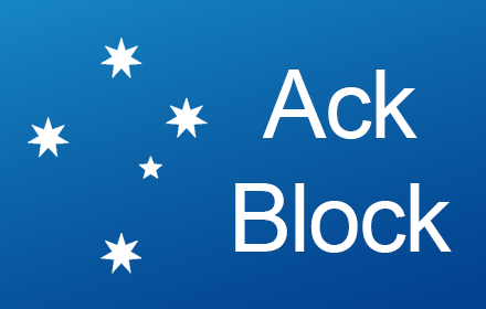 AckBlock - Acknowledgement of Country Blocker small promo image