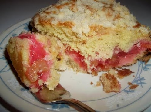 Click Here for Recipe: Rhubarb Coffee Cake - Scrumptious