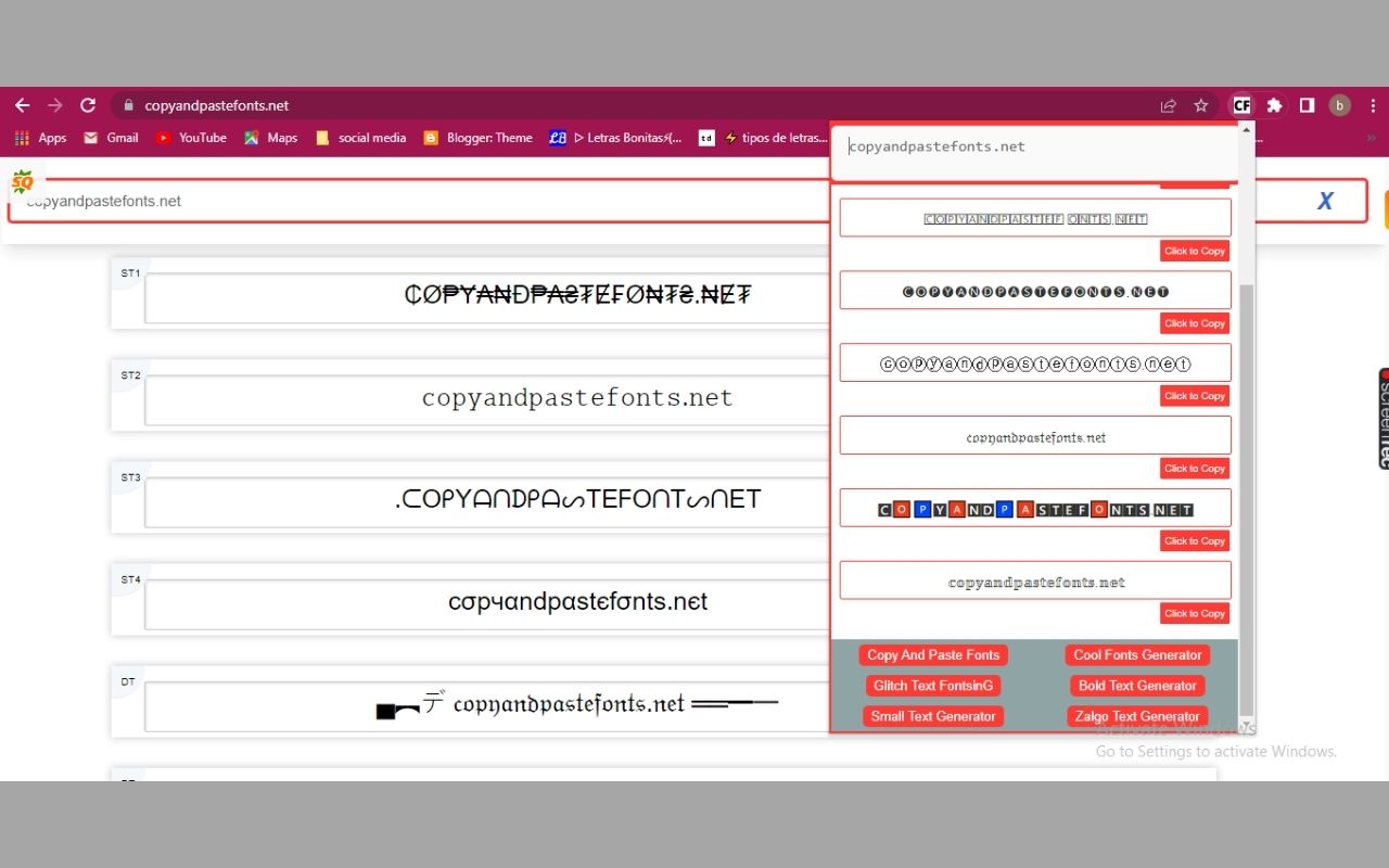 Copy And Paste Fonts Preview image 0