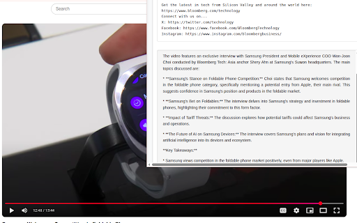 Youtube AI Summary with Gemini screenshot 4