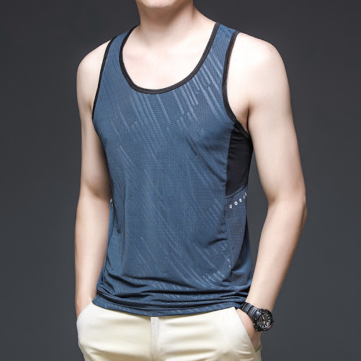 Title 2, Summer Mens Vest Fashionable Sleeveless T-shir...