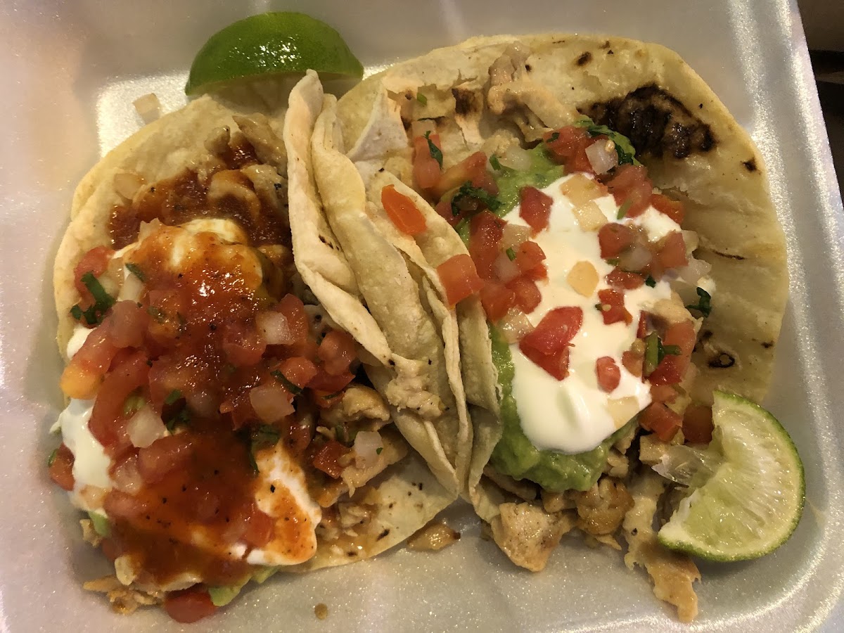 Chicken tacos