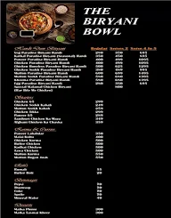 The Biryani Bowl menu 1