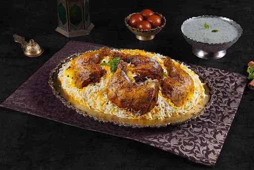 Raan-E-Murgh Biryani (Chicken Whole Leg Biryani) (Serves 4-5)