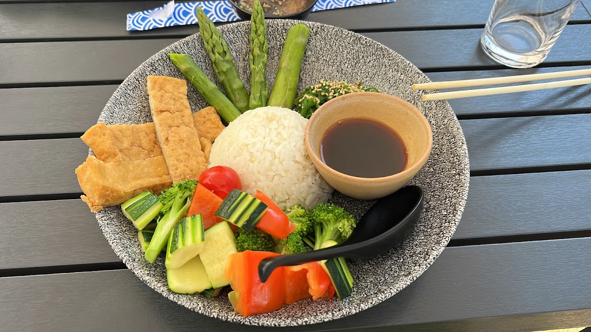 Bowl which had been changed to gluten-free option