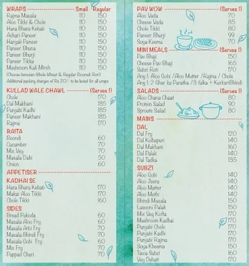 Food Trek menu 