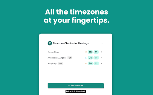 Timezone Checker for Remote Workers